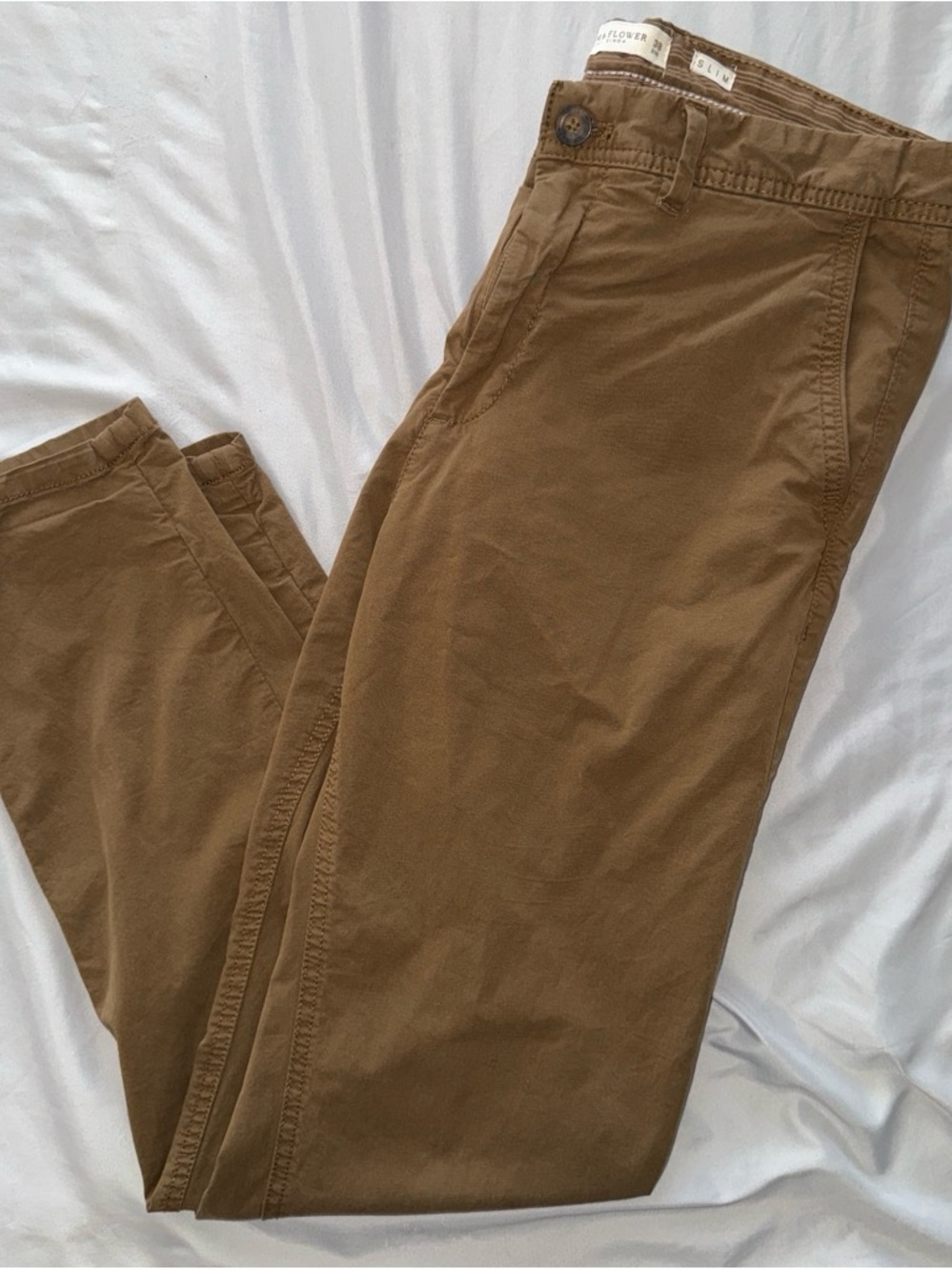 Denim & Flower Men's Chino Pants in Brown